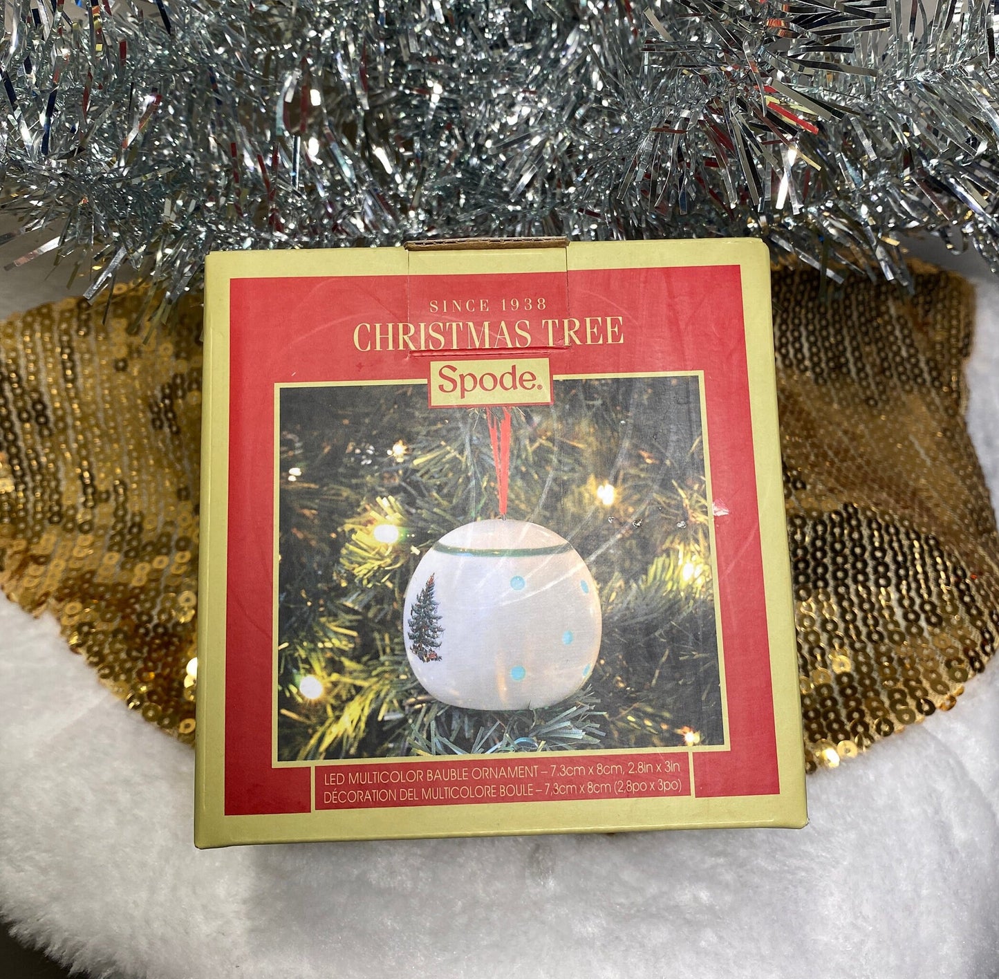 Spode Bauble LED Christmas Tree Ornament