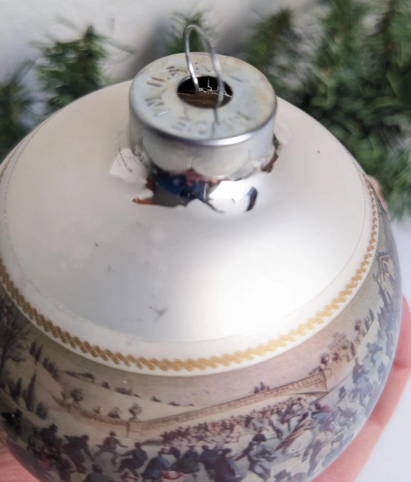 Vintage 1973 Currier and Ives Central Park Ornament