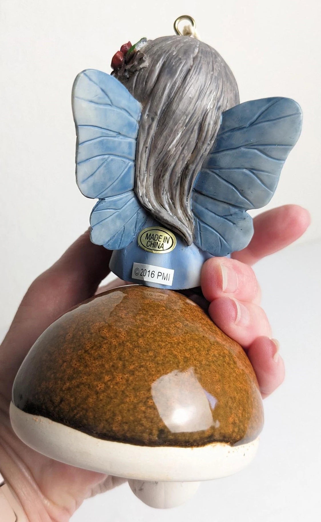 Precious Moments Forest Fairy on Mushroom Bell Ornament
