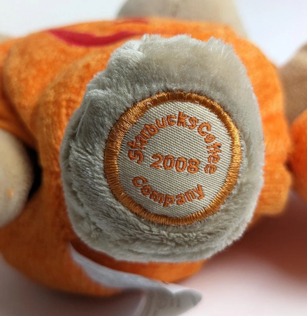 Starbucks Bearista Halloween Pumpkin Teddy Bear Stuffed Animal