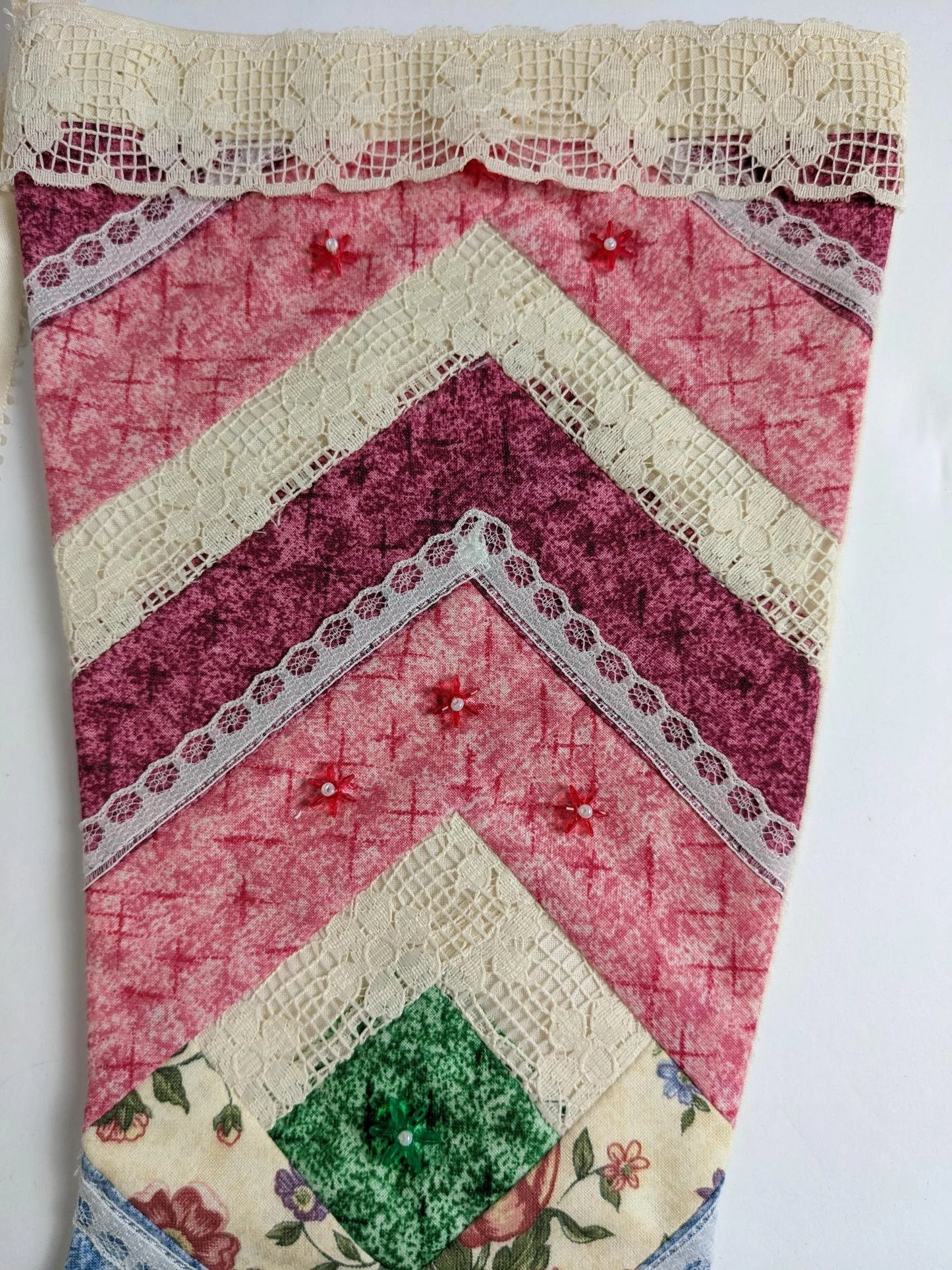 Victorian Quilted High Heel Stocking