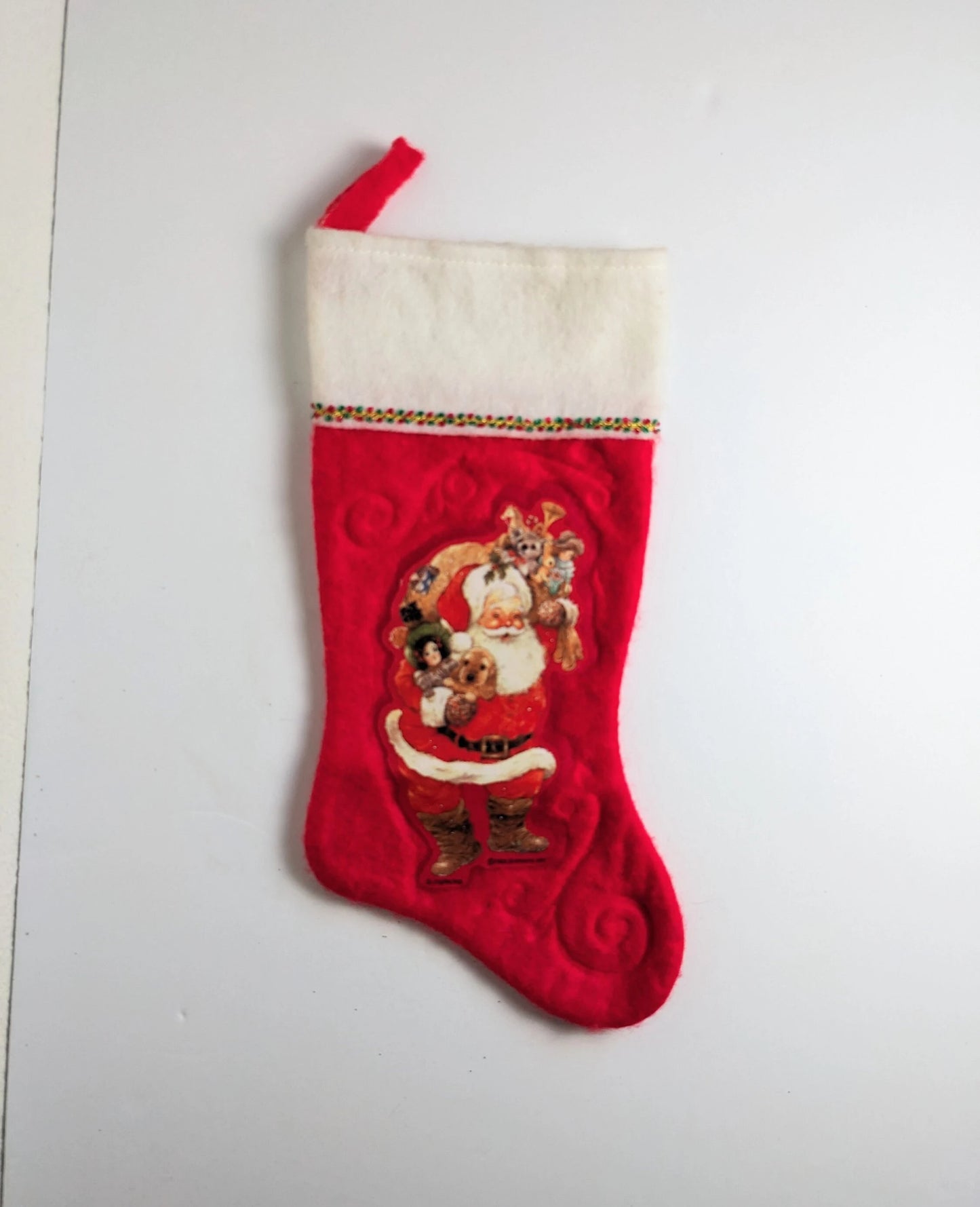 Vintage 1983 Giordano Christmas Stocking