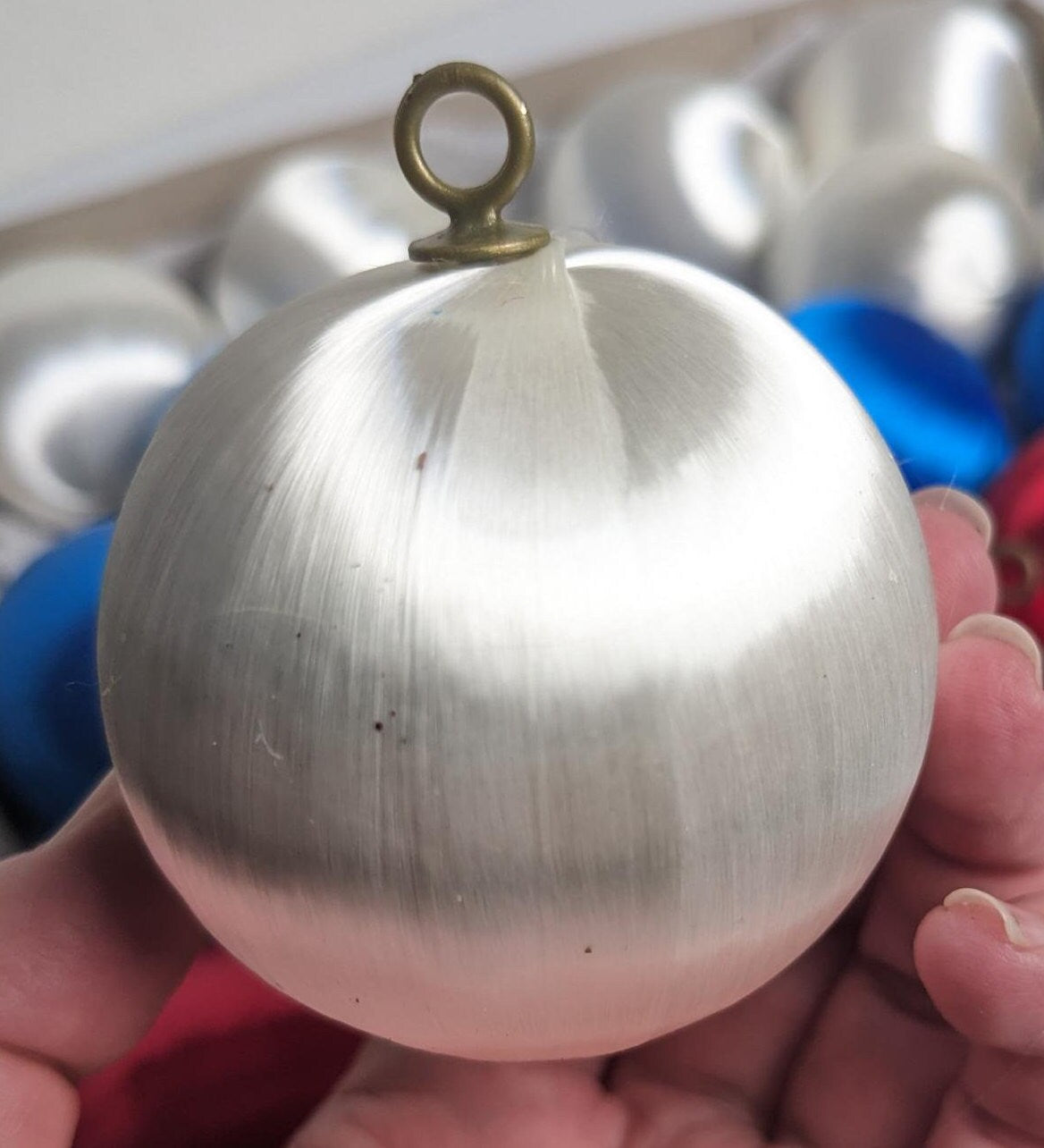 Red, White and Blue Satin Ornaments