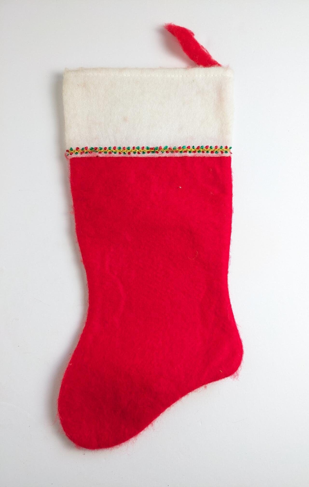 Vintage 1982 Rennoc Santa Claus Christmas Stocking