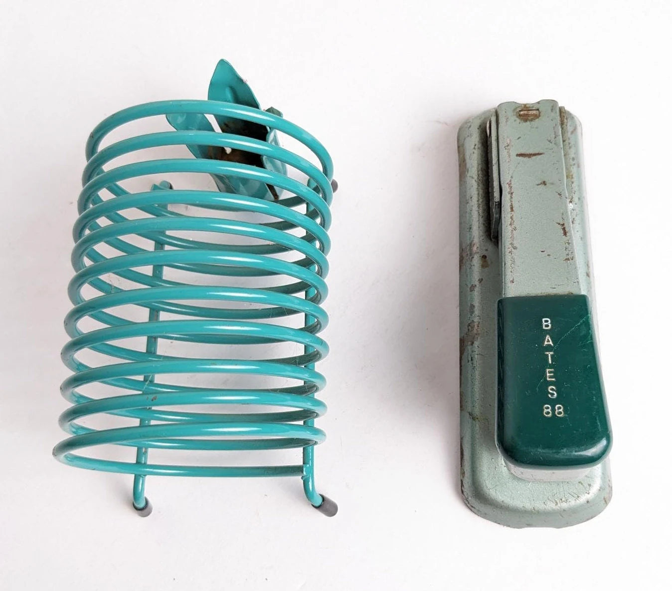Vintages Bates Stapler and Spiral Paper Organizer
