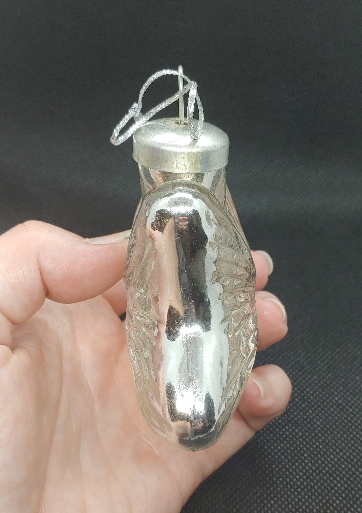 Vintage Mercury Glass Star Christmas Ornament