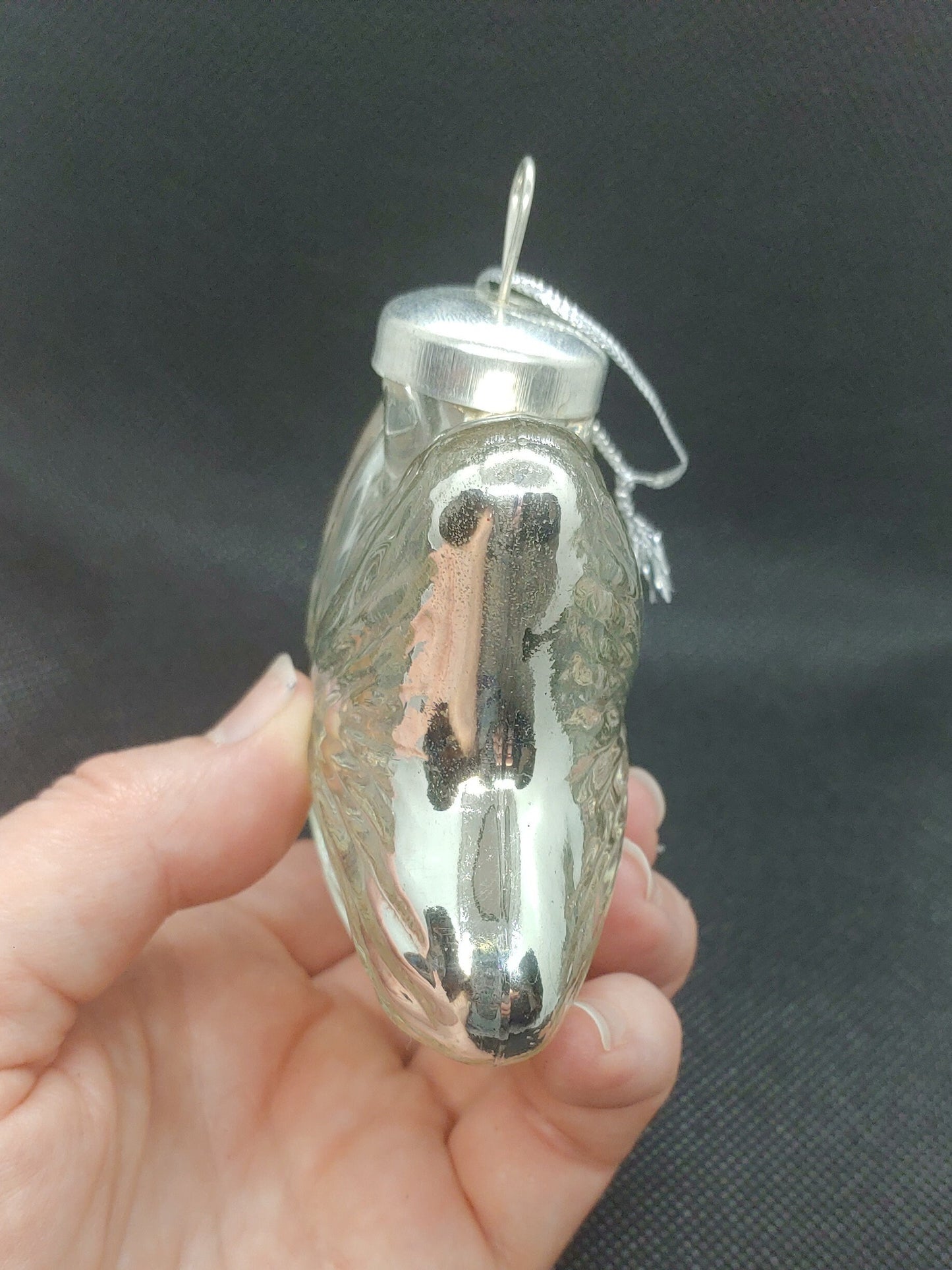 Vintage Mercury Glass Star Christmas Ornament