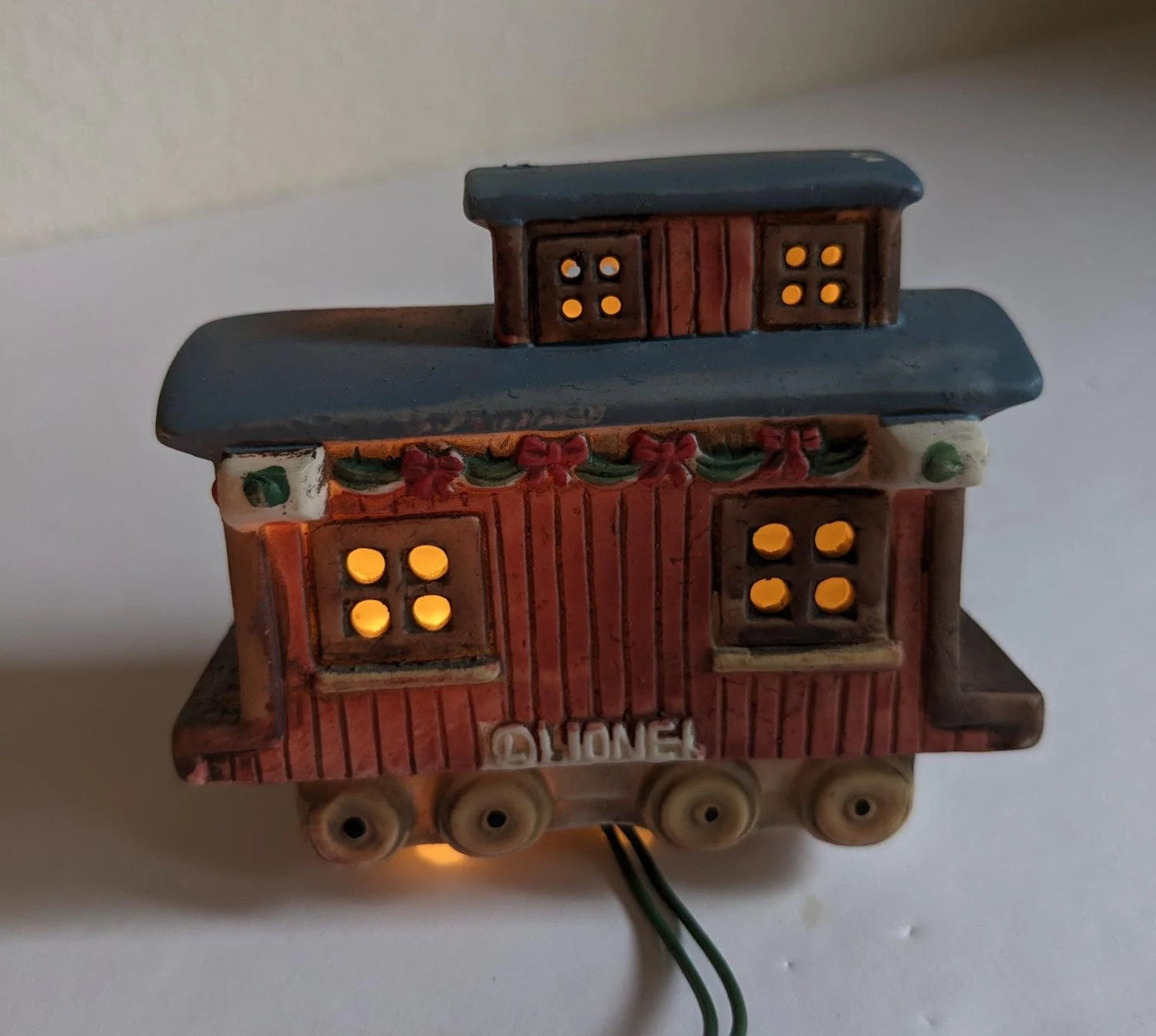 Lionel Locomotive Lighted Train Tabletop Christmas Ornament