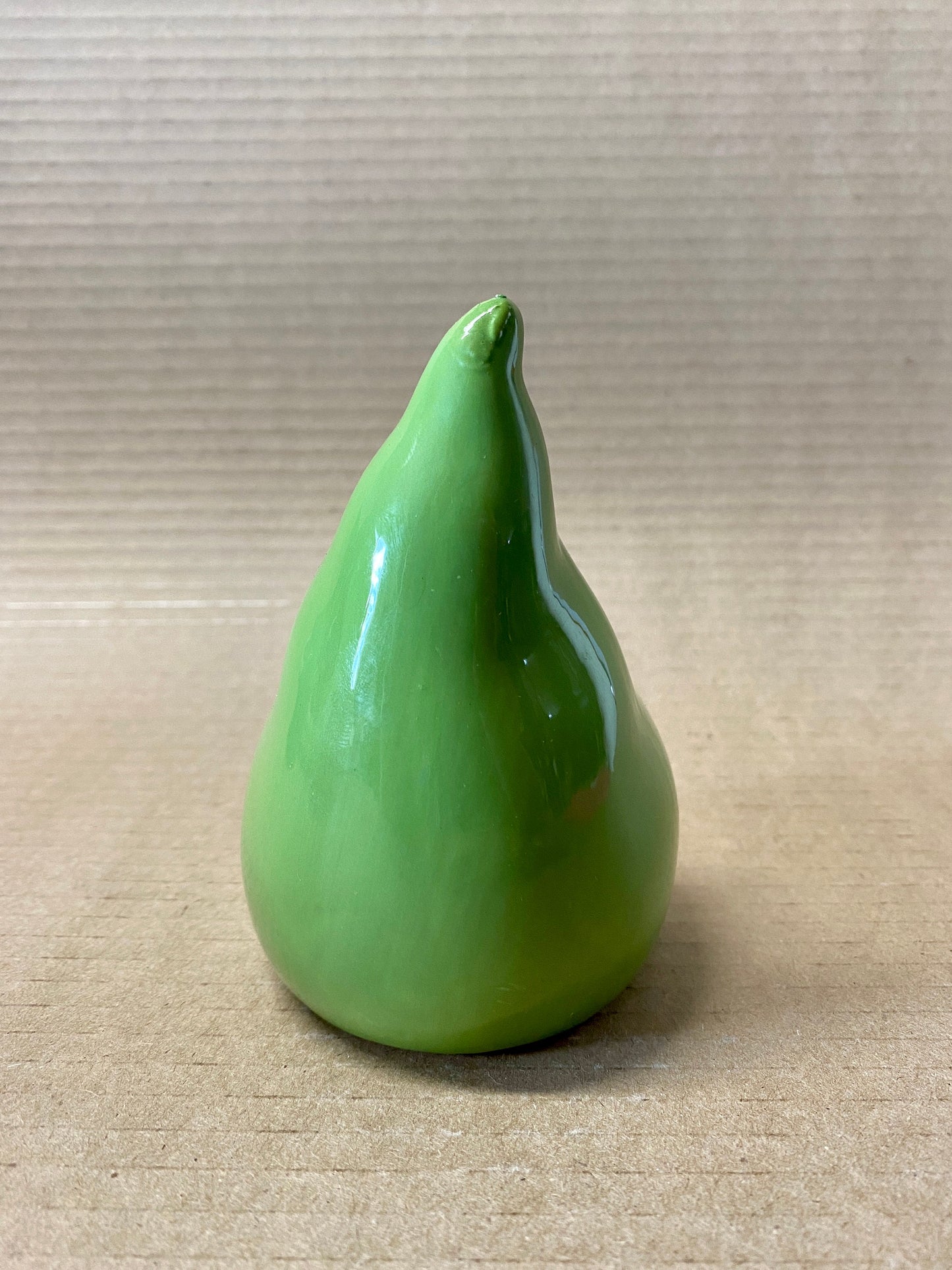 Hand Painted Gnome in Green Hat Ceramic 4.5" tall