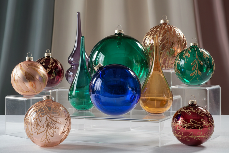 Glass Holiday Ornaments