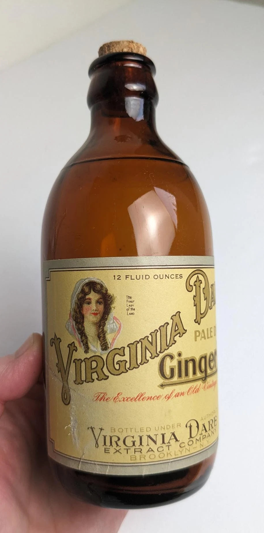 Vintage Antique Ginger Ale and Cupid Grape Juice Bottles