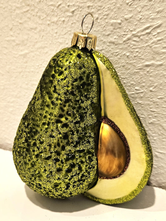 Avocado Glass Christmas Tree Hanging Ornament
