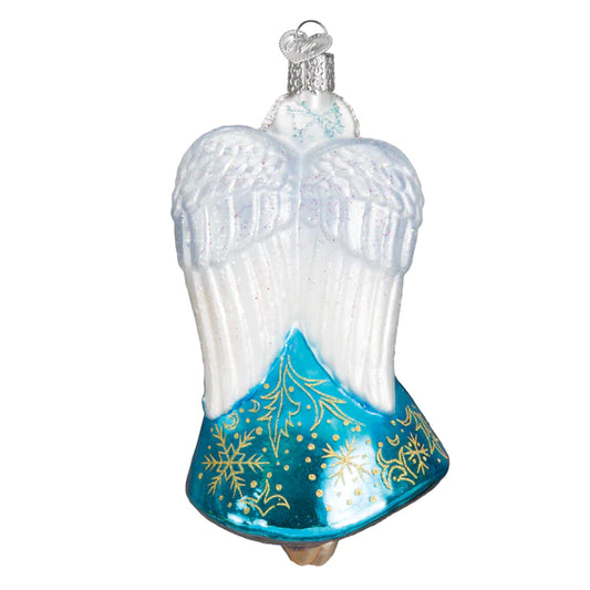 Old World Christmas Snowflake Angel Blown Glass Tree Ornament