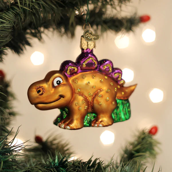 A-Roarable Stegosaurus Old World Christmas Ornament