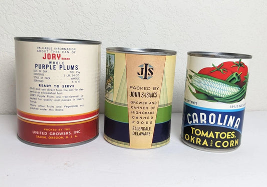 Vintage General Store Can Rustic Kitchen Decor