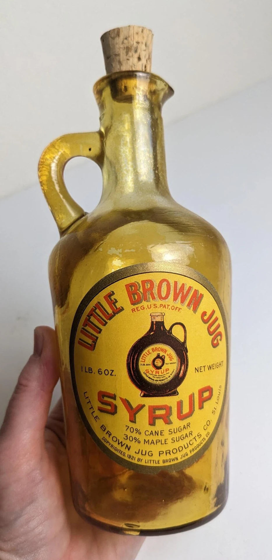 Vintage Antique Style Kitchen Bottles - Syrup and Honey Labels