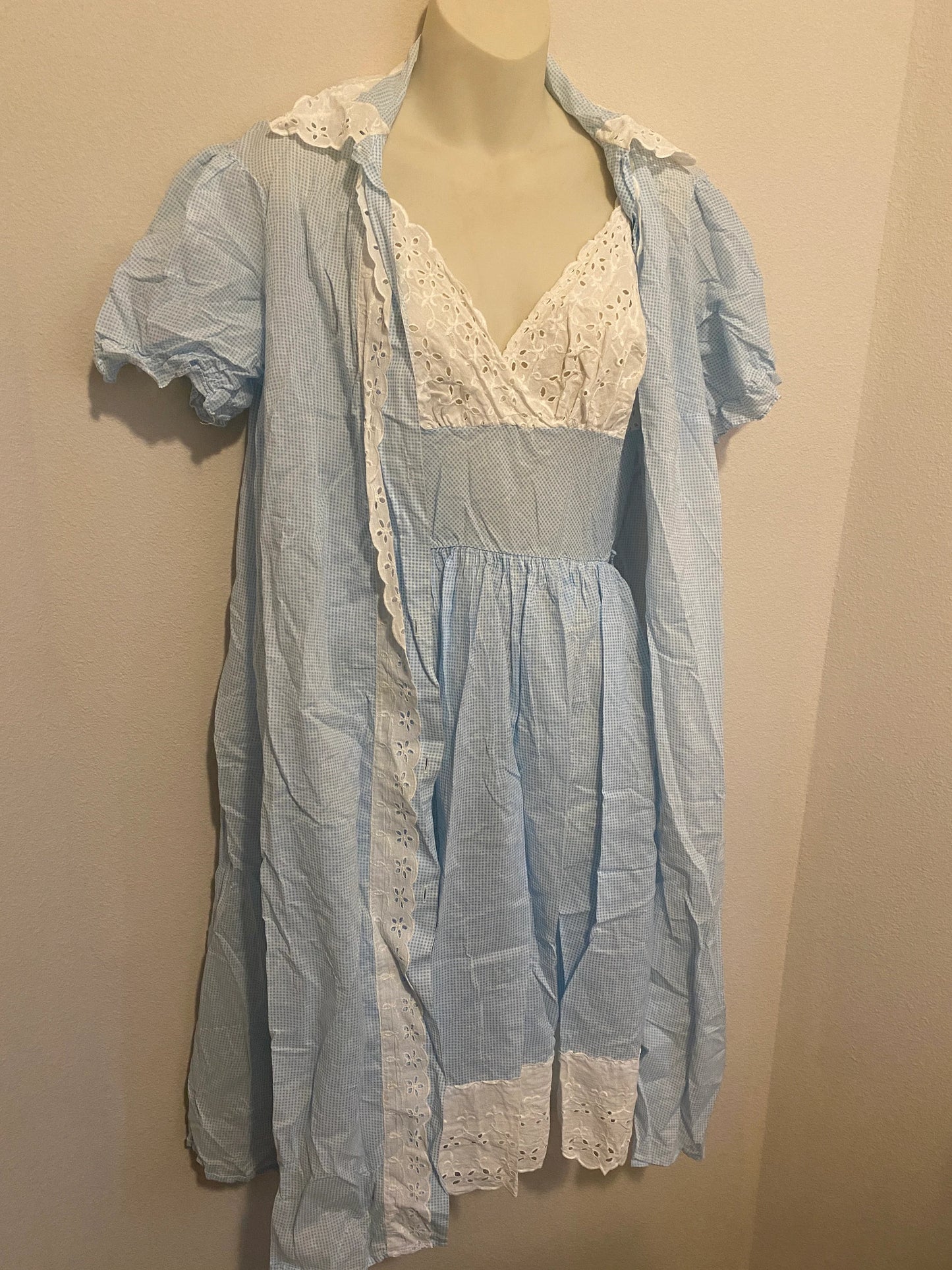 Women's Tempo Vintage Lingerie Night Gown with Robe