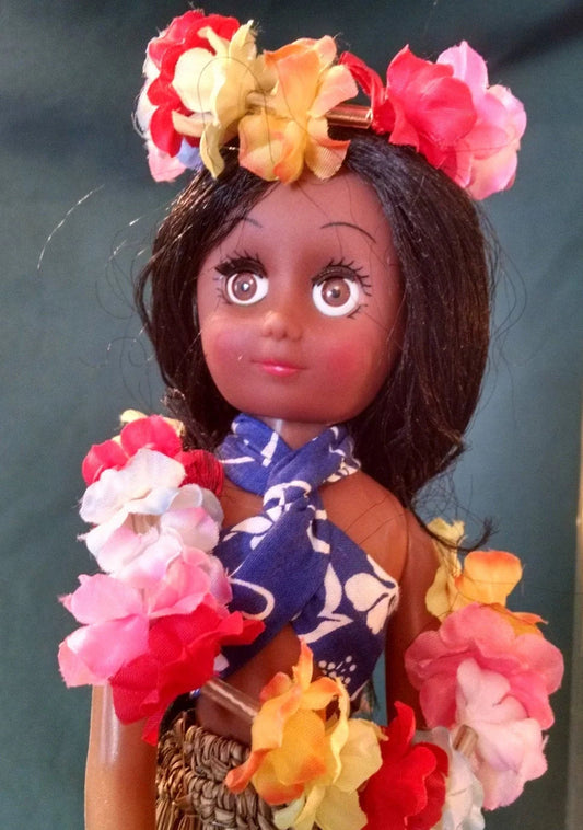 Vintage Handcrafted Hawaiian Doll Collectible