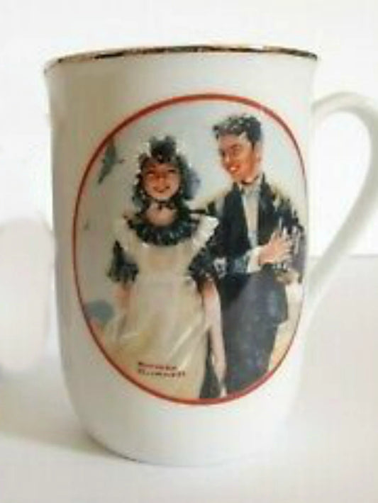Vintage Norman Rockwell Cup "Young Love"