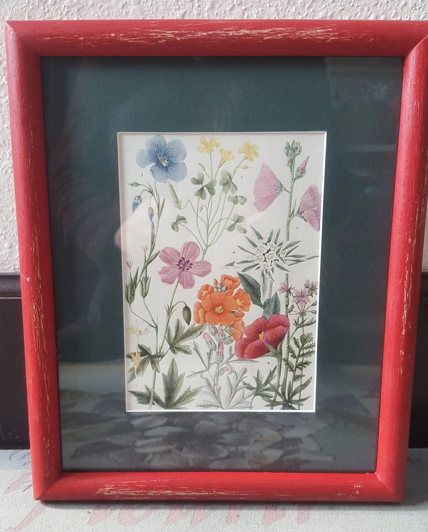 Vintage Postcard in Distressed Picture Frame