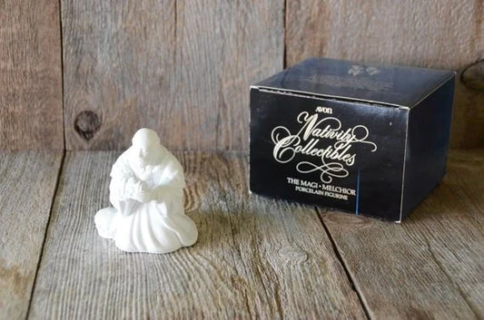 Avon 1980s Nativity Porcelain Figurine White Magi Melchior