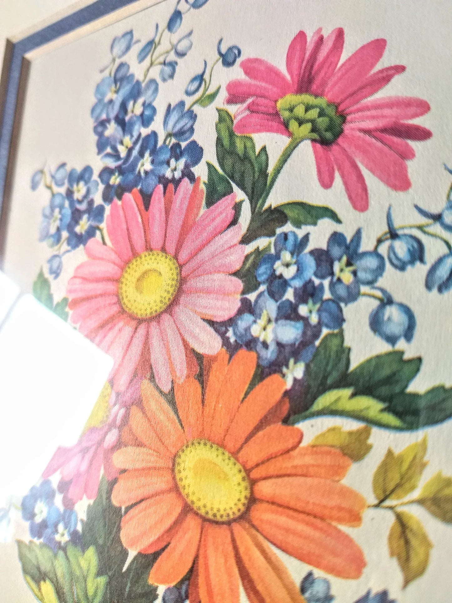 Vintage Framed Carle J. Blenner Daisy Print