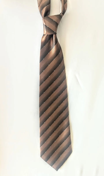 Bordeaux Men's Striped Necktie