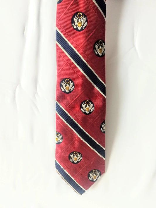 Vintage Men's Tie Bicentennial Collection Red White and Blue Patriotic Menswear