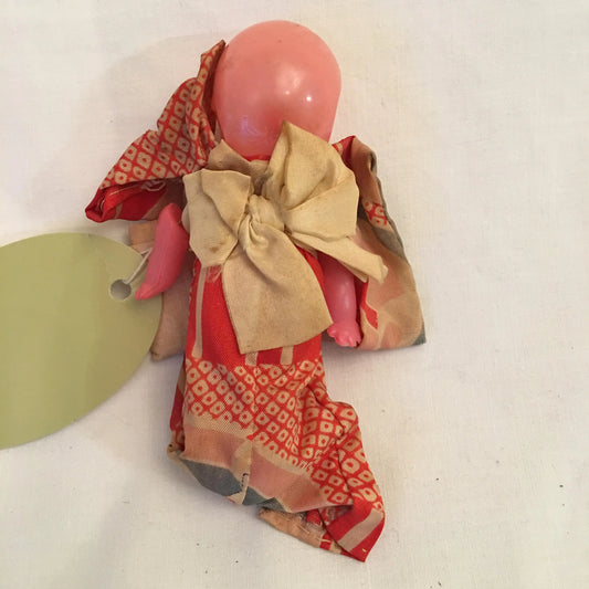 Japanese Kewpie Doll Hand Stitched Kimono 5" tall