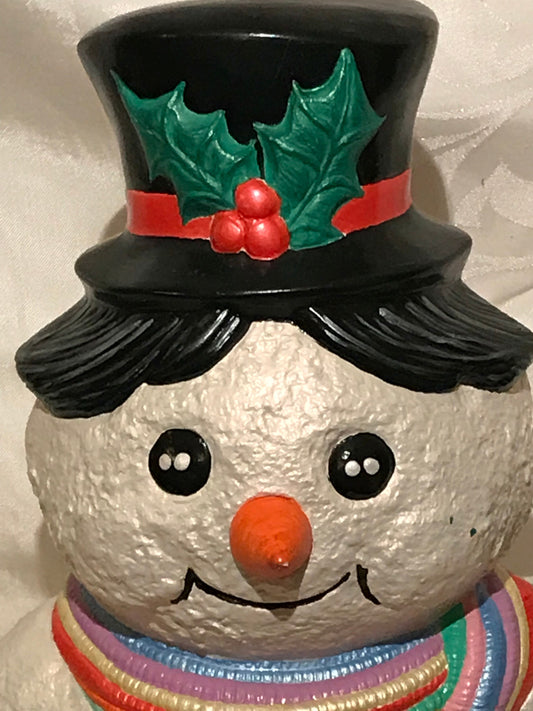 Vintage Ceramic Snowman Christmas Decor