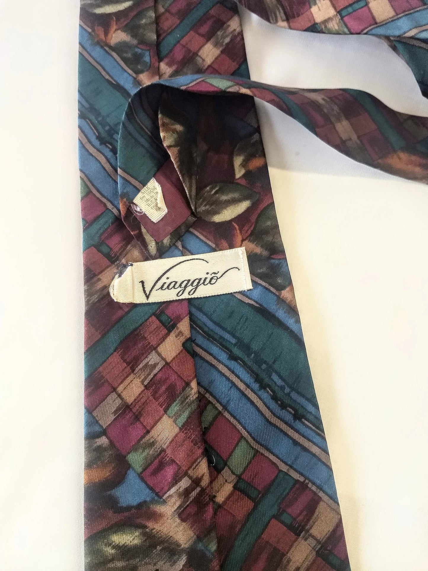 Vintage Men's Viaggio Silk Tie