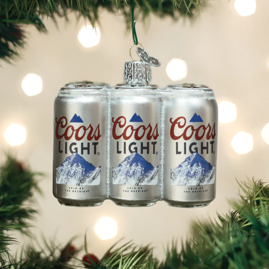 Coors Light Six Pack Old World Christmas Ornament