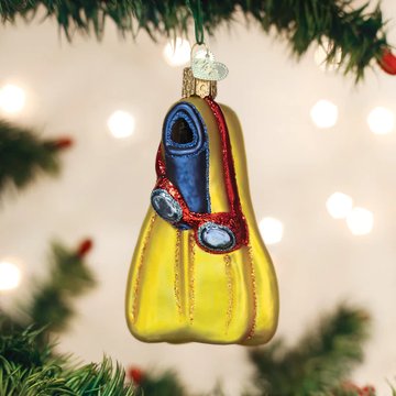 Diving Swim SCUBA Flippers - Blown Glass Tree Ornament by Old World Christmas Beach Collection
