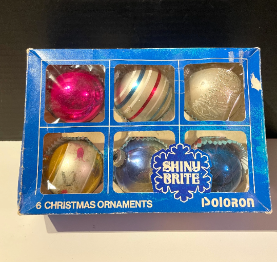 Vintage Shiny Brite Christmas Ornaments