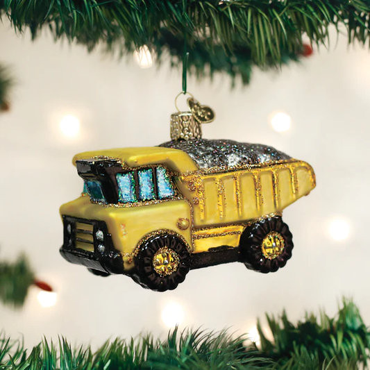 Toy Dump Truck Old World Christmas Ornament