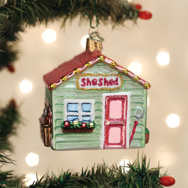 She Shed Old World Christmas Ornament