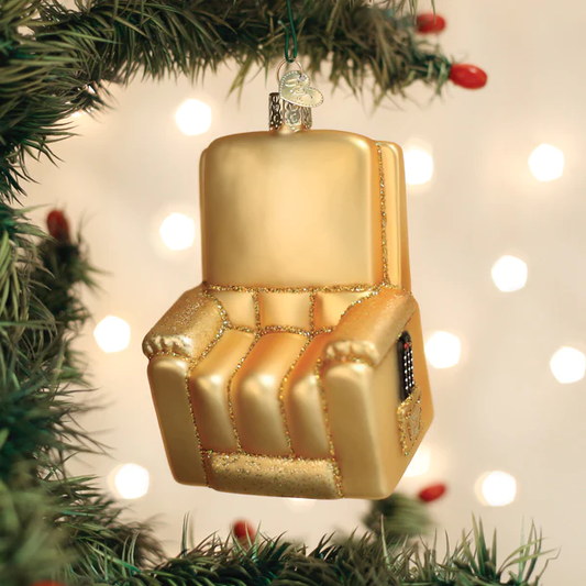 Favorite Recliner Glass Ornament Gift for Dad by Old World Christmas®