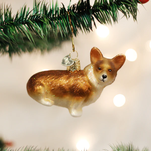 Pembroke Welsh Corgi Old World Christmas Ornament