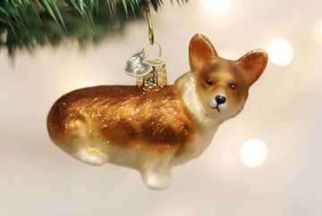 Pembroke Welsh Corgi Dog - Blown Glass Tree Ornament by Old World Christmas