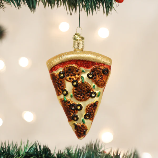 Pizza Slice Old World Christmas Ornament