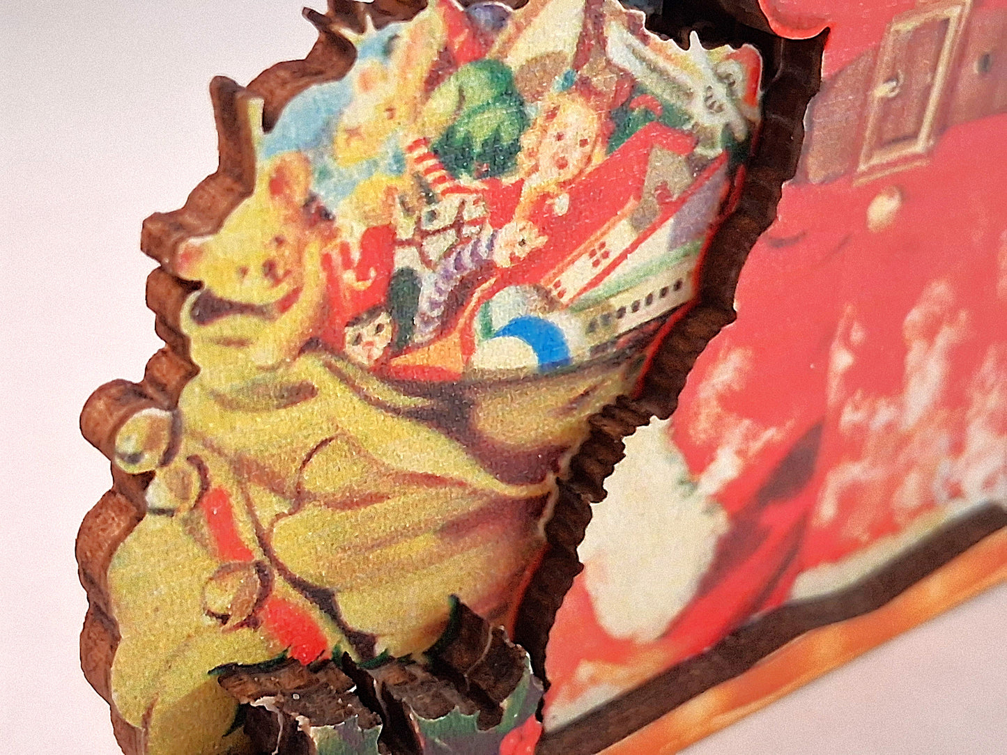 Coca Cola Staircase Santa Christmas Tree Ornament by Ginger Cottages