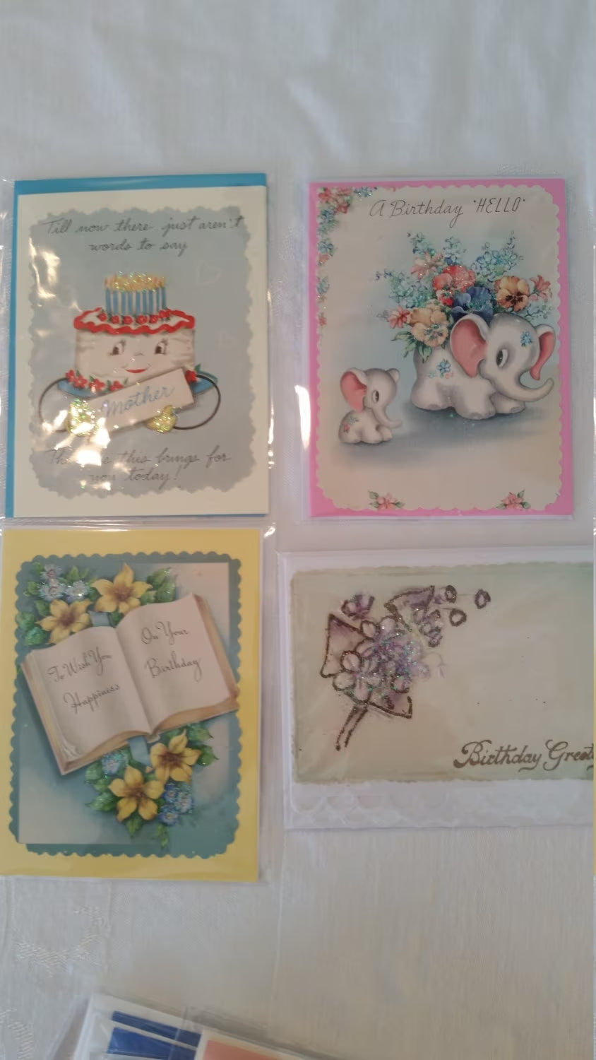 Vintage Handmade Birthday Cards