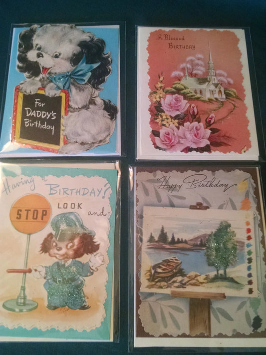 Vintage Homemade Birthday Cards