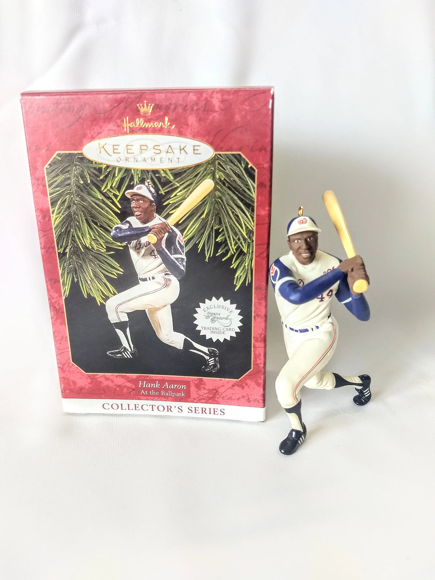 Vintage Hallmark Keepsake Hank Aaron MLB Christmas Ornament