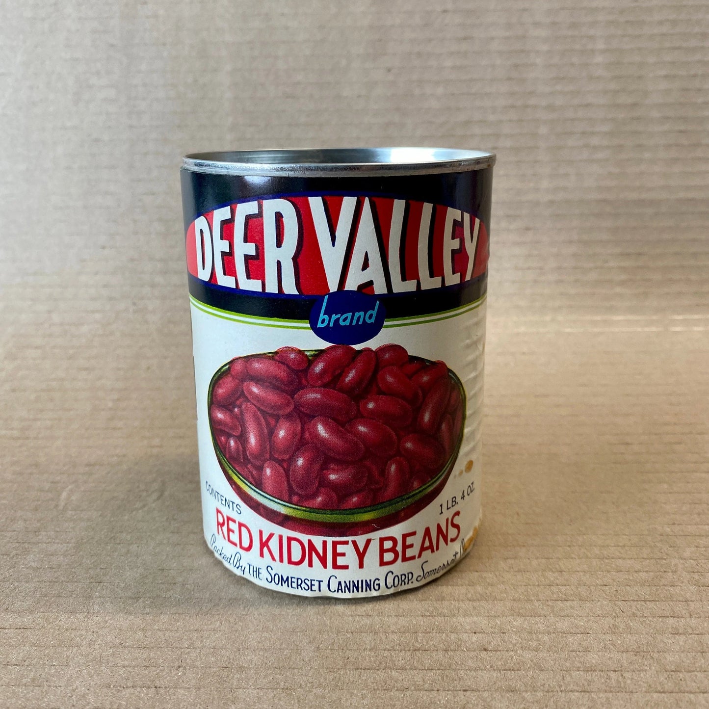 Vintage Label Set of 4 Fruit & Veggie Cans