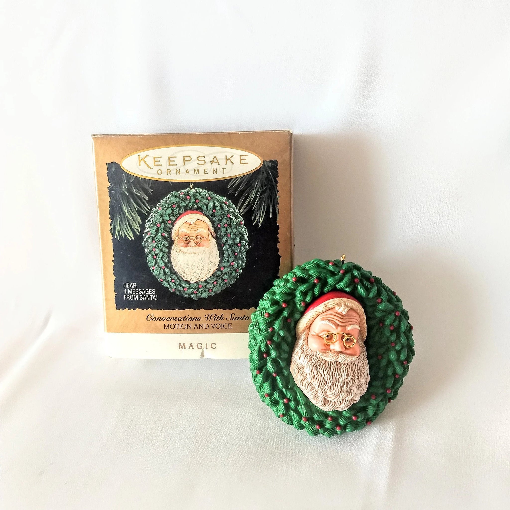 Hallmark 1994 'Conversations With Santa' Magic Voice & Motion Ornament