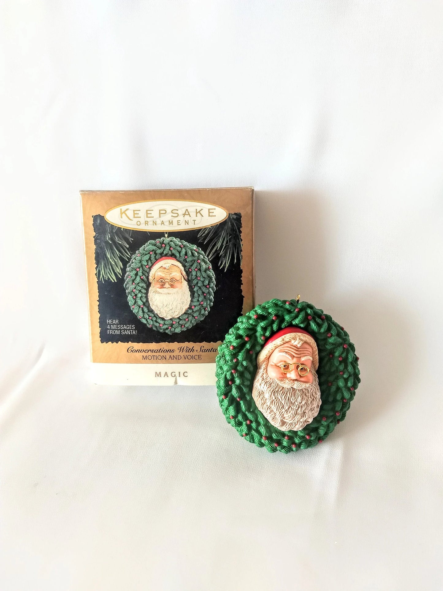 Hallmark 1994 'Conversations With Santa' Magic Voice & Motion Ornament