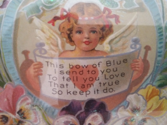 Vintage Valentine's Day Framed Postcard Picture
