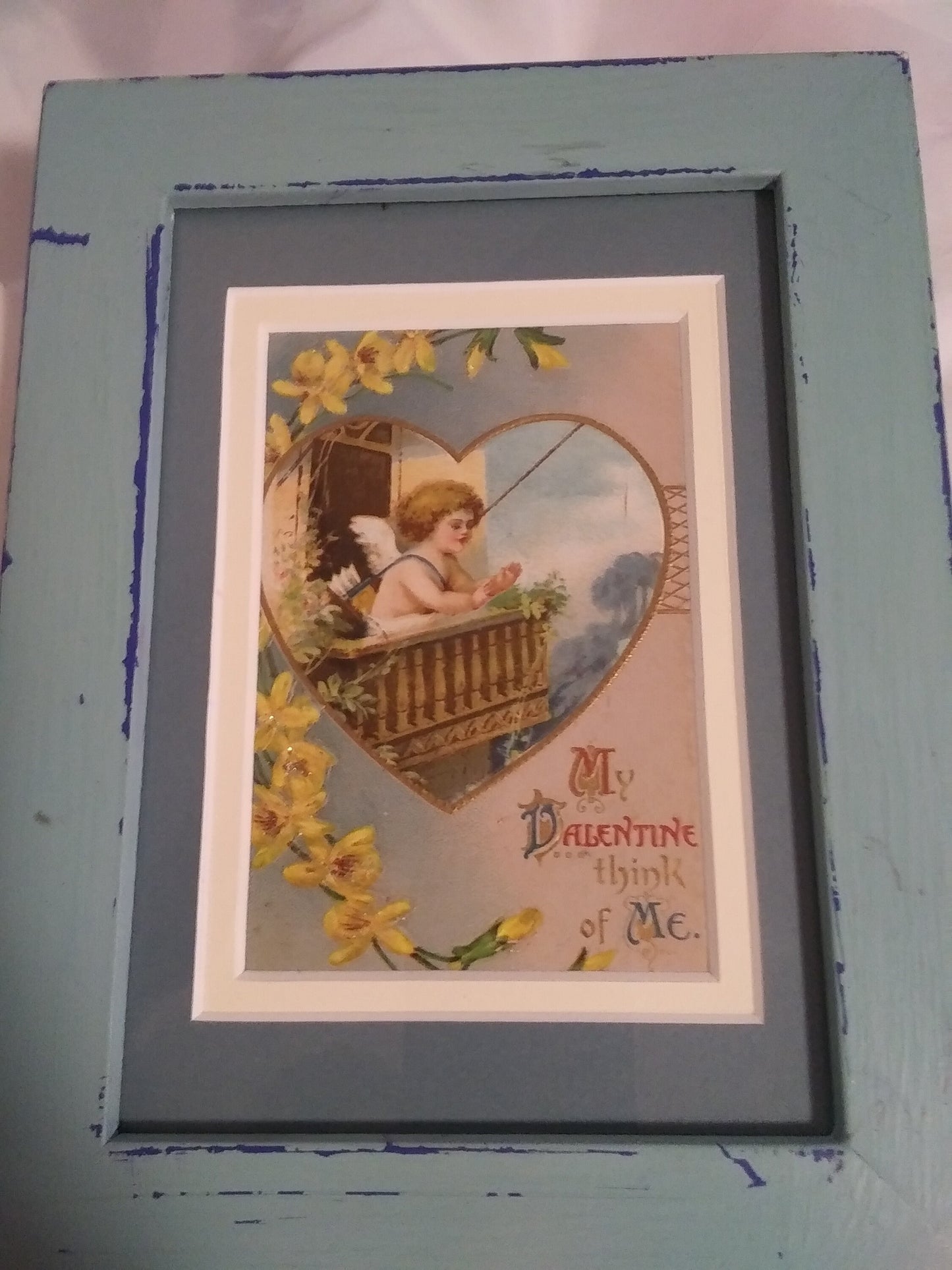 Vintage Valentine's Day Framed Card