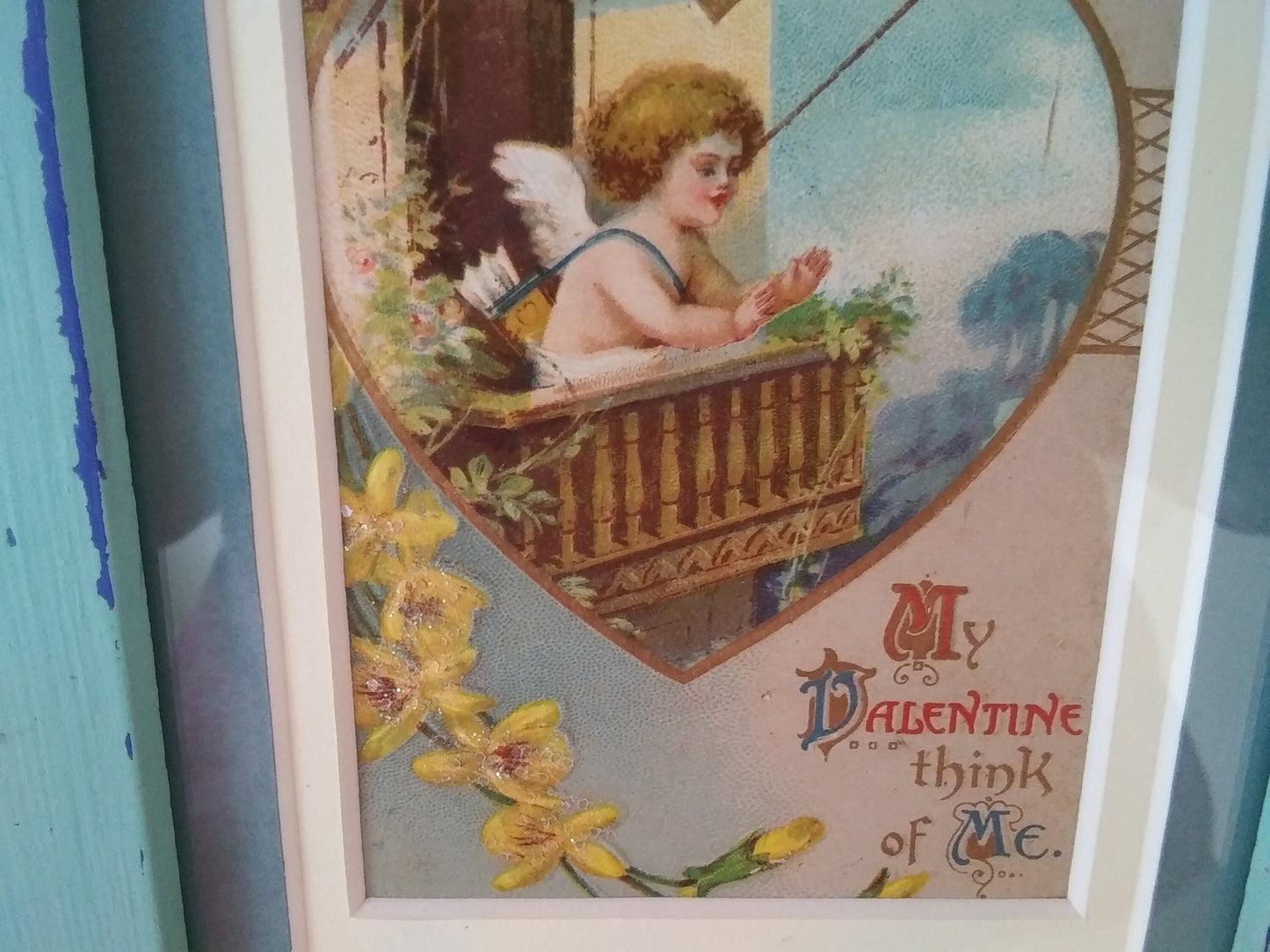 Vintage Valentine's Day Framed Card